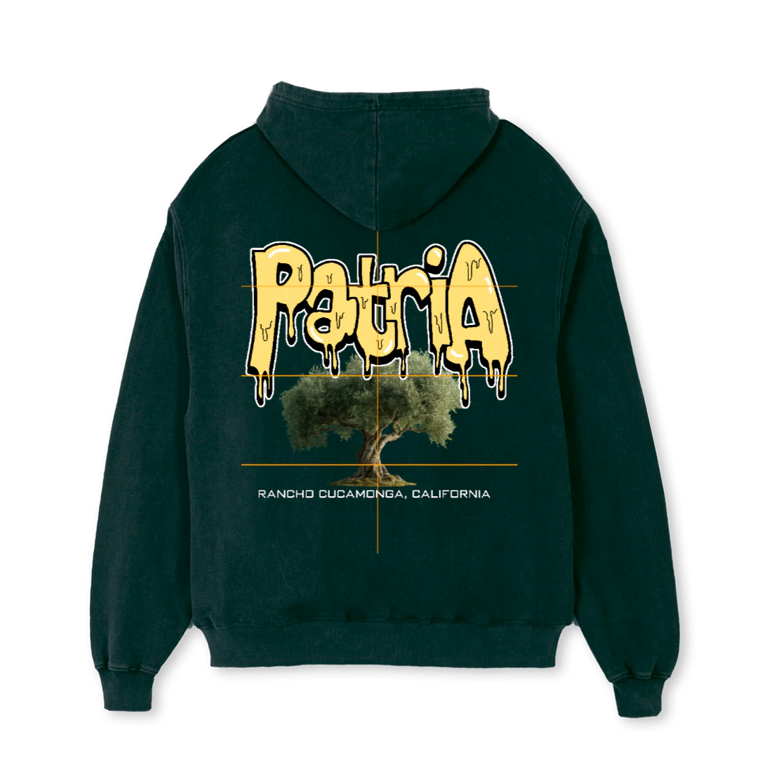 PATRIAOLIVEHOODIE Wild Green Oversized Hoodie. - Image 2