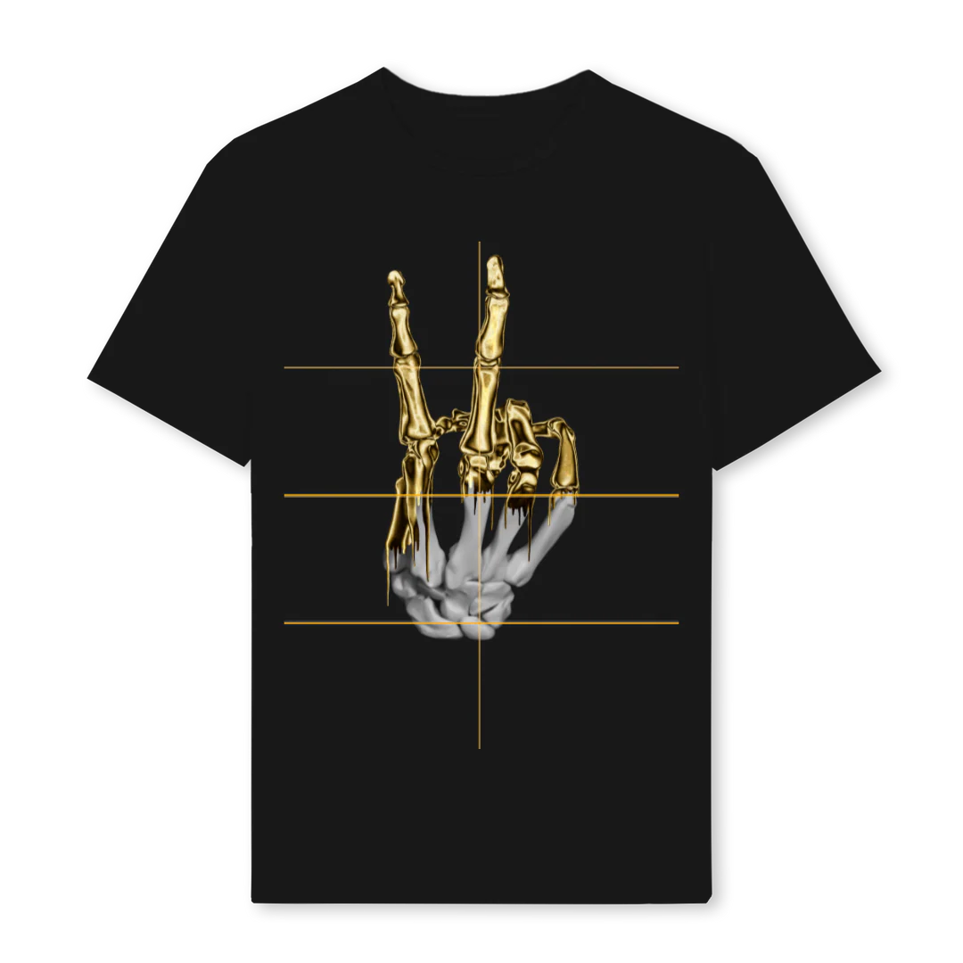 PEACE Black Regular Tee.