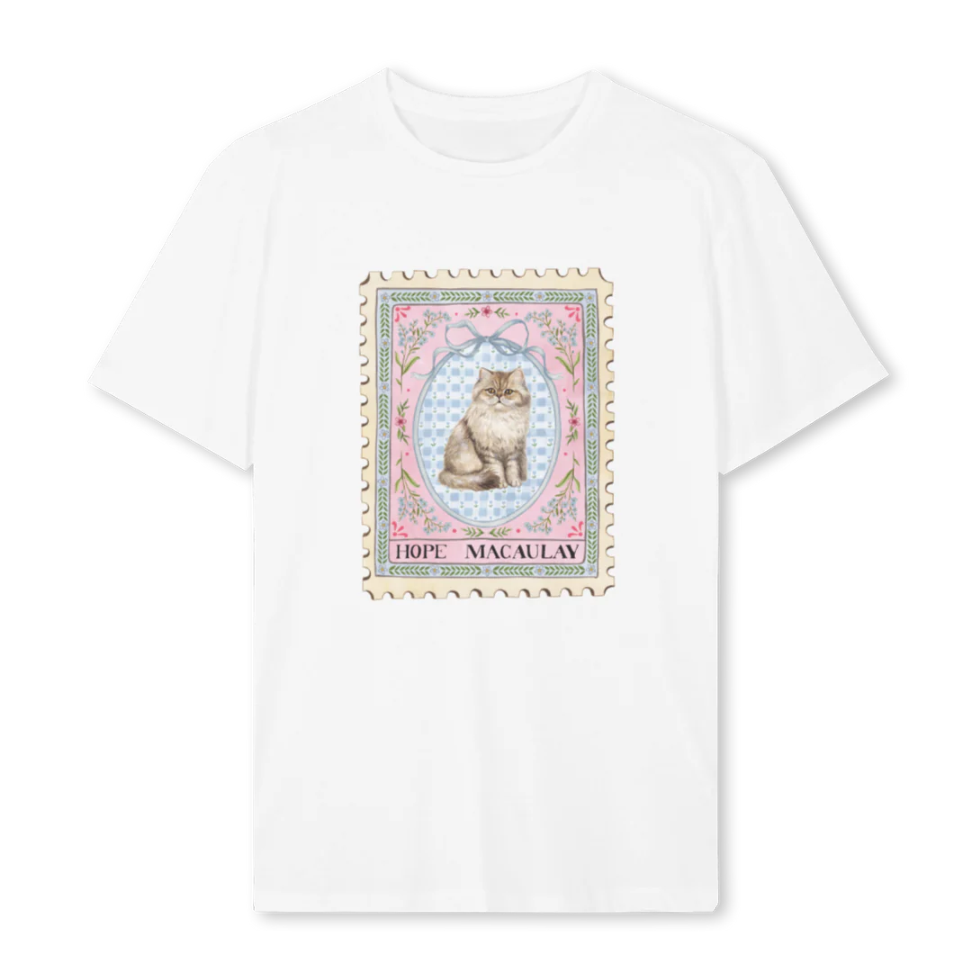 PERSIANCAT White Regular Tee.