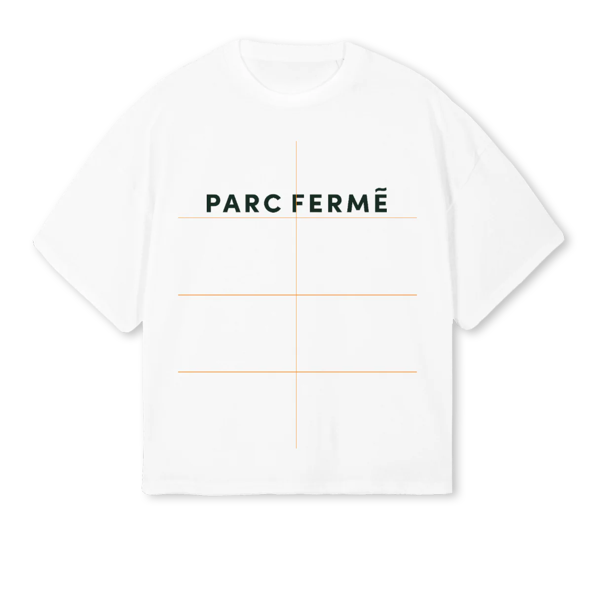 PFGREEN White Oversized Boxy Tee.
