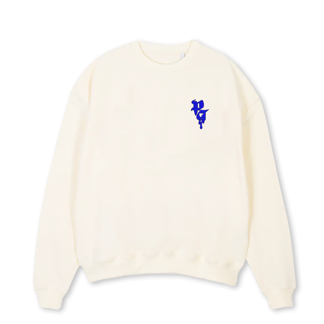 PG  Cream Oversized Crewneck Sweater.