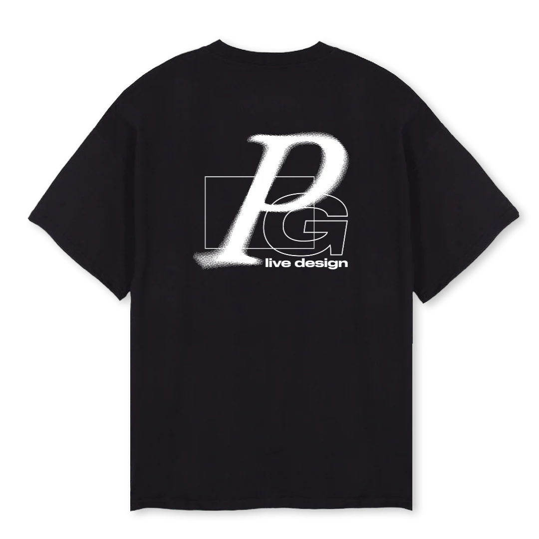 PGOVERI Black Oversized Tee. - Image 2