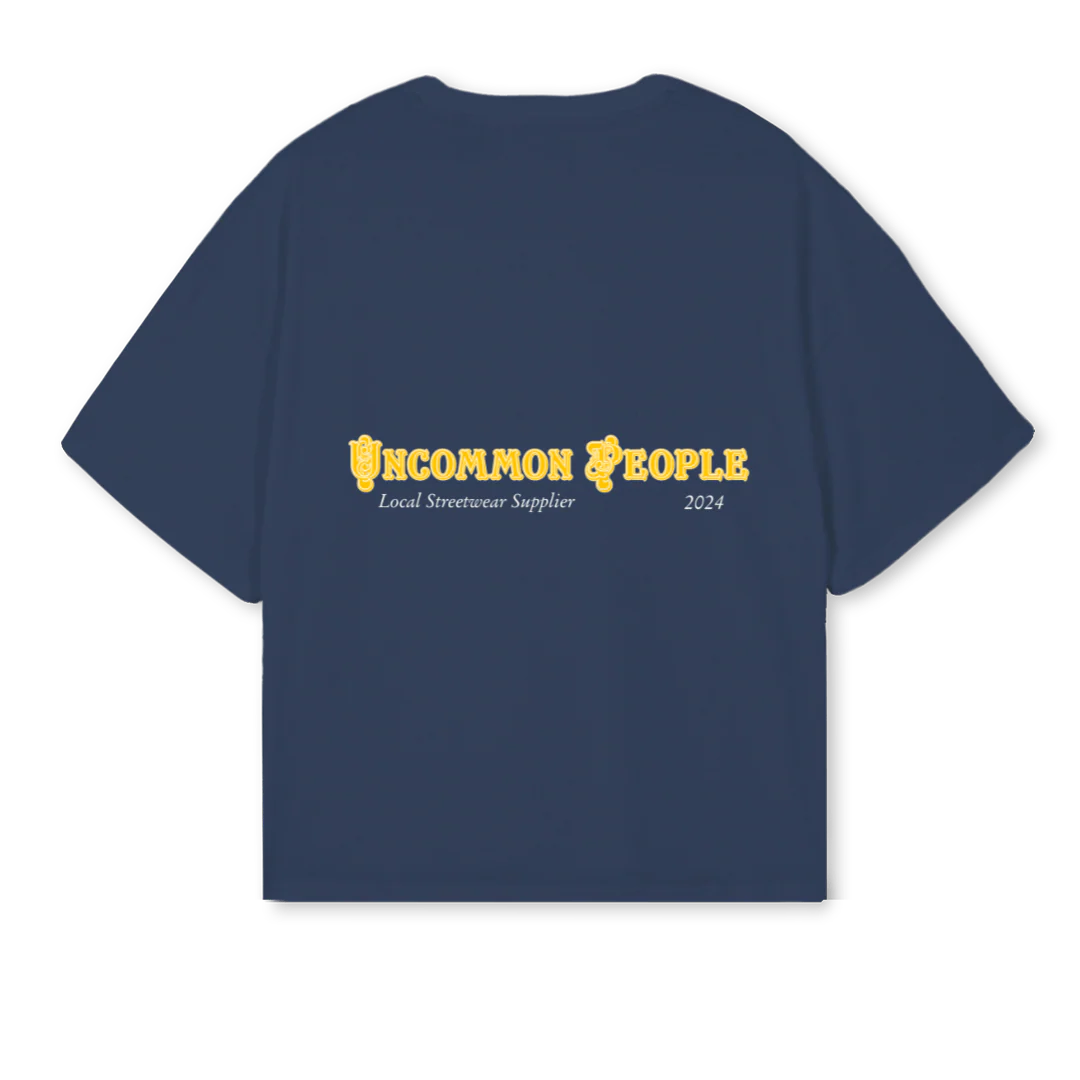 PHARMA_2 Navy Blue Oversized Boxy Tee. - Image 2