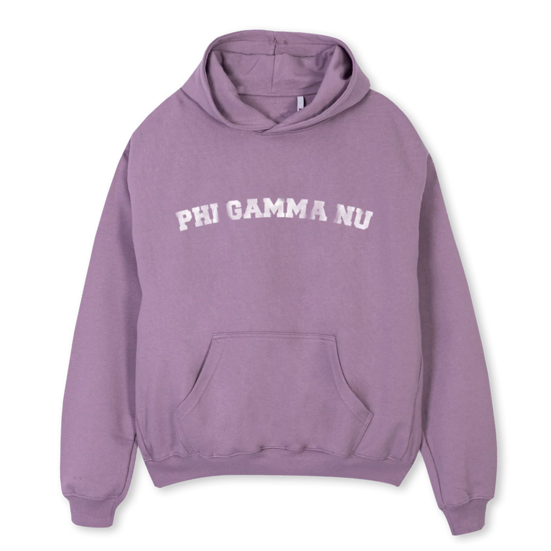 PHIFOUR Purple Oversized Hoodie.
