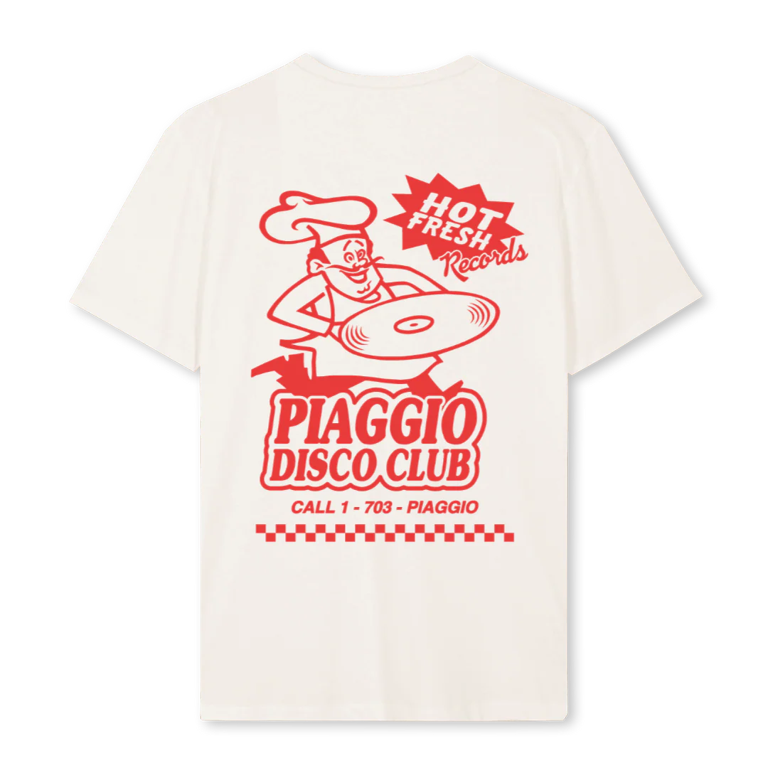 PIAGGIOPIZZA Vintage White Regular Tee. - Image 2