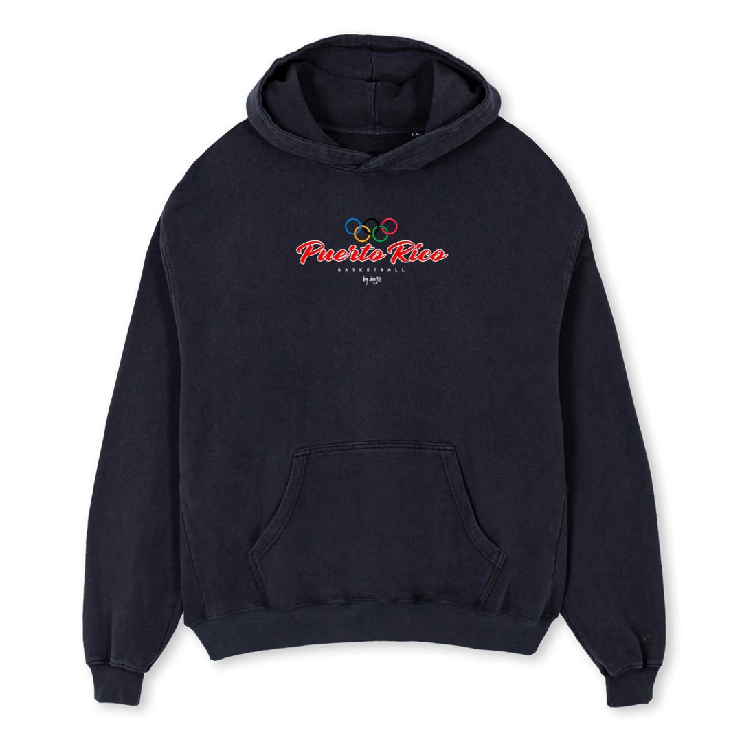 PICU Vintage Black Oversized Hoodie.
