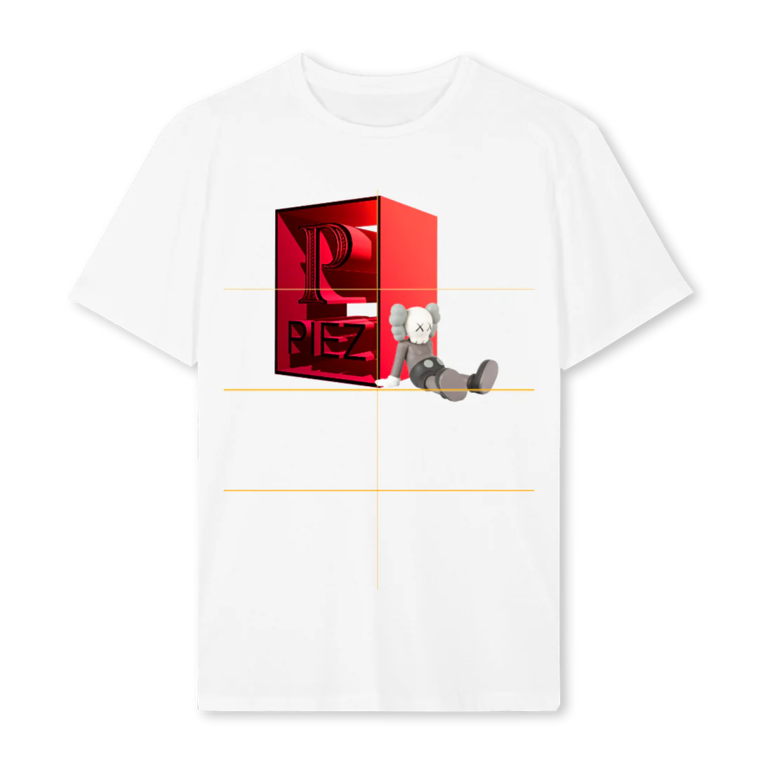 PIEZ DAY KAWS White Regular Tee.