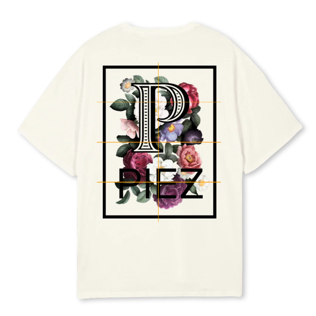 PIEZ FLOWERS SAIL Cream Oversized Tee. - Image 2