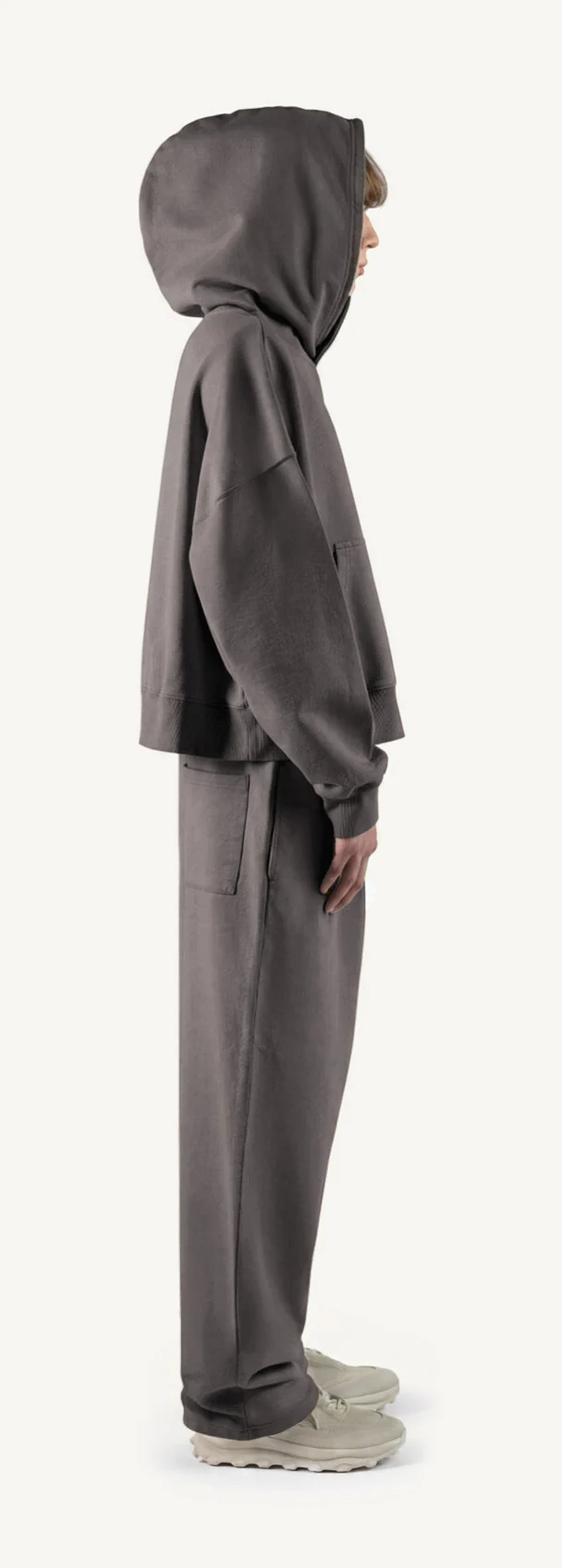 Pigment Grey Oversized Boxy Hoodie. - Image 4