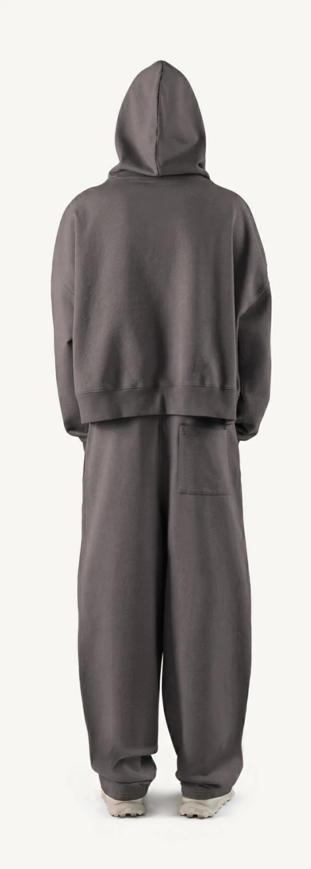 Pigment Grey Oversized Boxy Hoodie. - Image 6