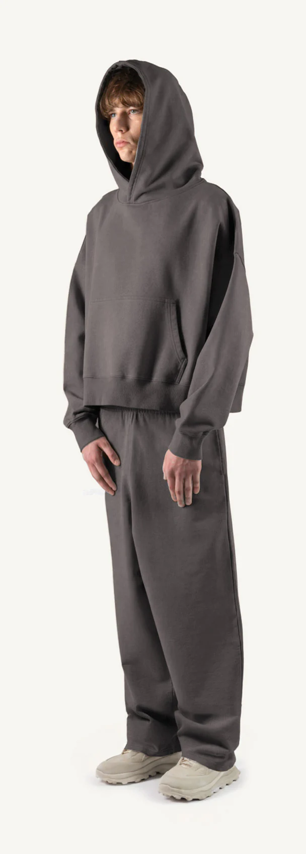 Pigment Grey Oversized Boxy Hoodie. - Image 9
