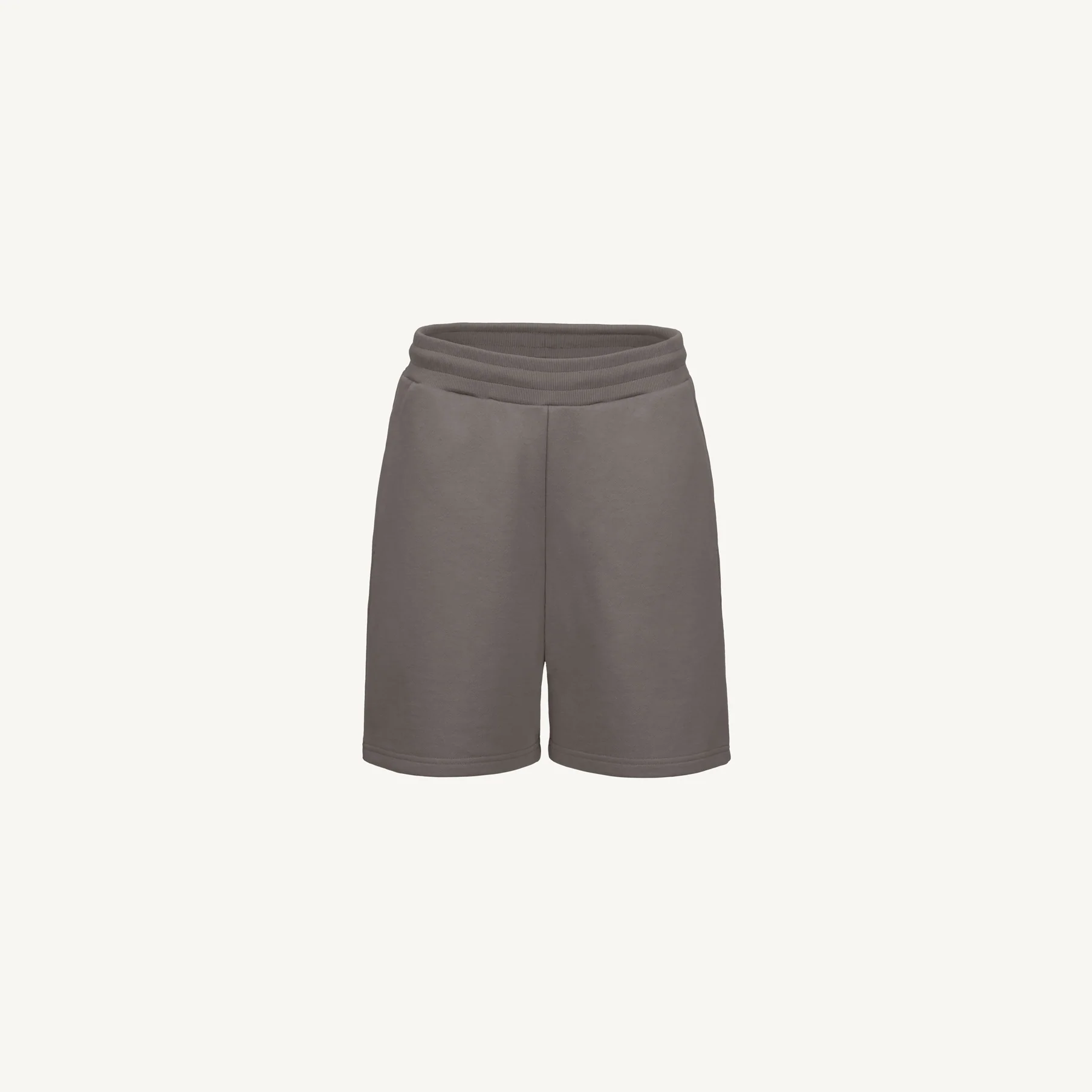 Pigment Grey Relaxed Sweatshorts Mockups.