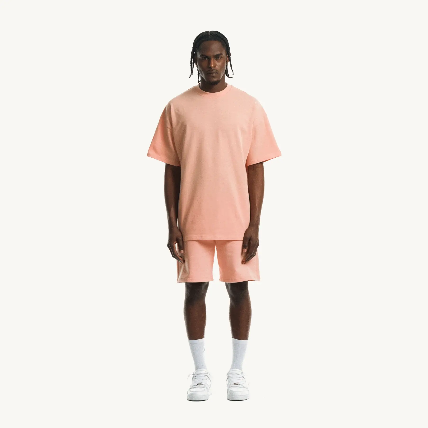 Pink Clay Relaxed Sweatshorts. - Image 3