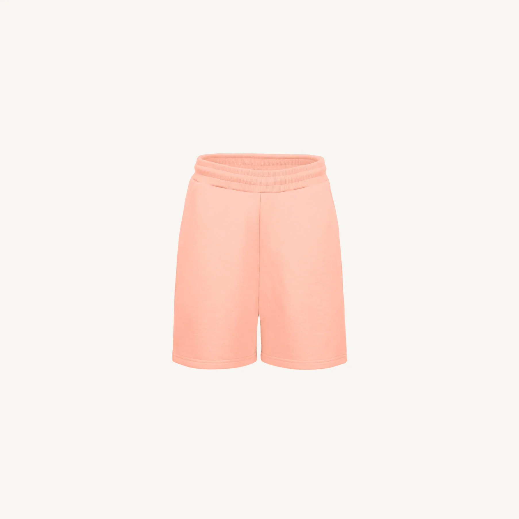 Pink Clay Relaxed Sweatshorts Mockups.