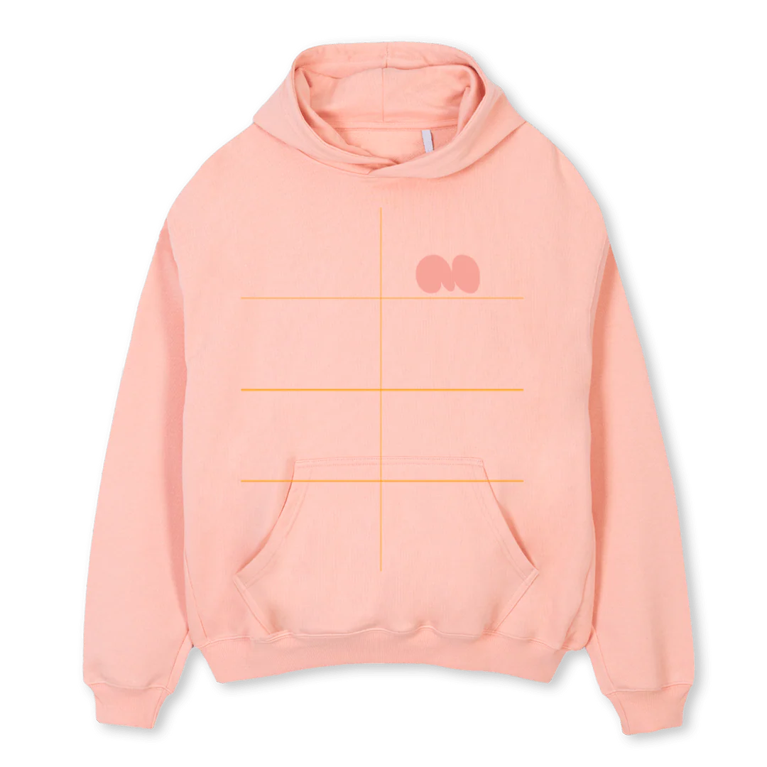 PINK HOO Pink Clay Oversized Hoodie.
