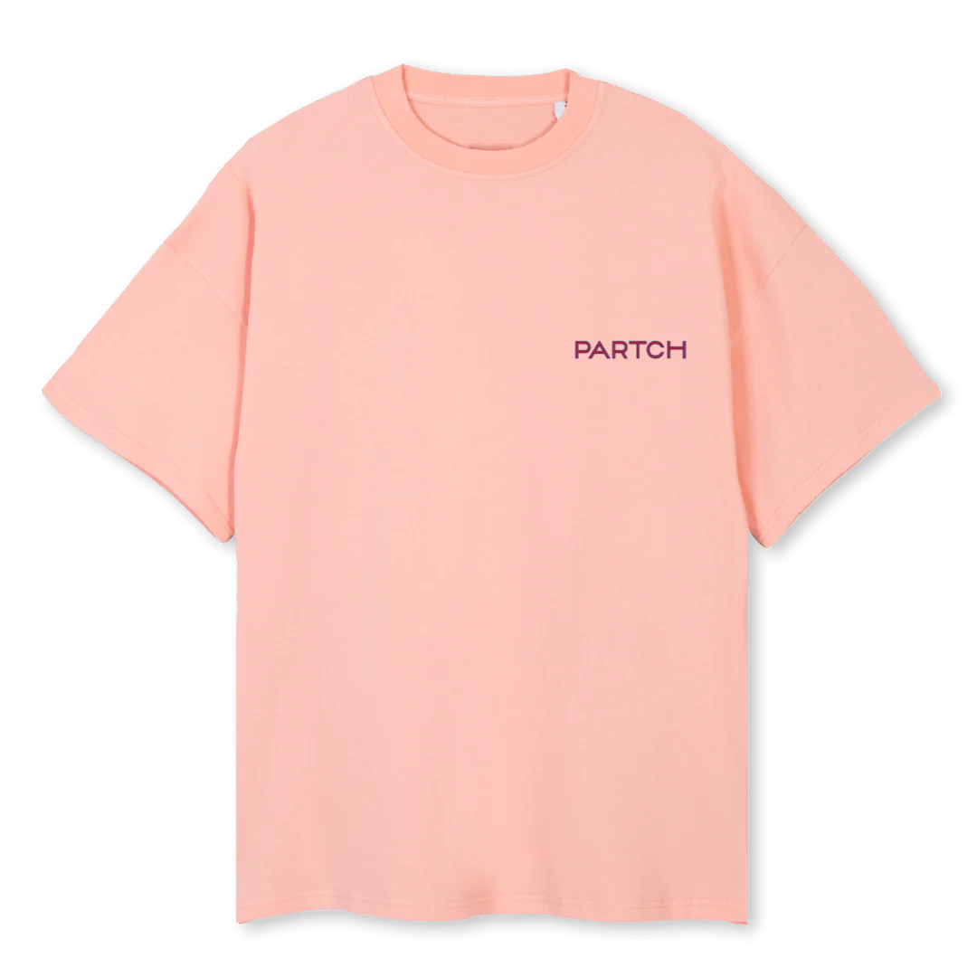 PINK TEE FRIDA Pink Clay Oversized Tee.