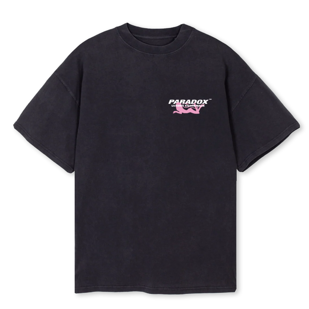 PINKDEVIL Vintage Black Oversized Tee.