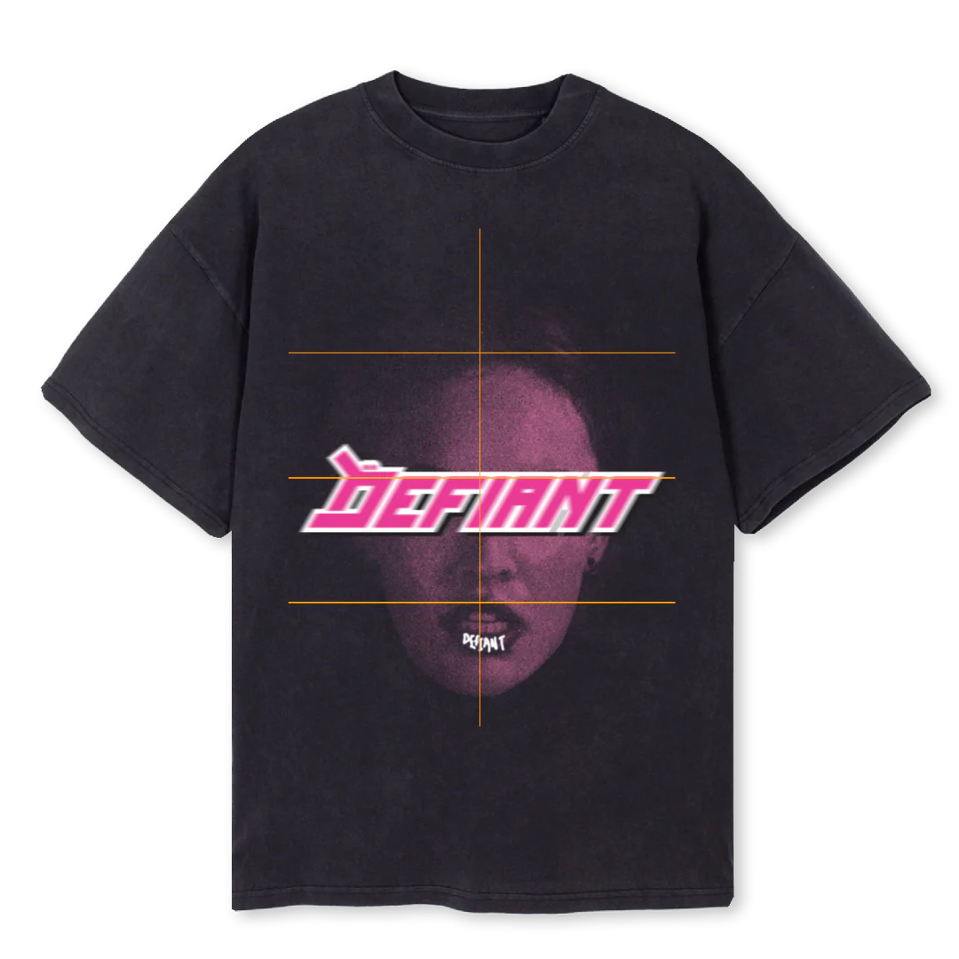 PINKMEGAN Vintage Black Oversized Tee.