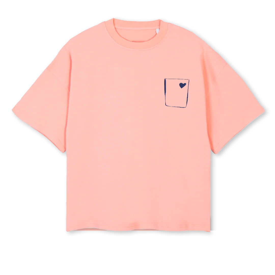 PINKSAMPLE Pink Clay Oversized Boxy Tee.