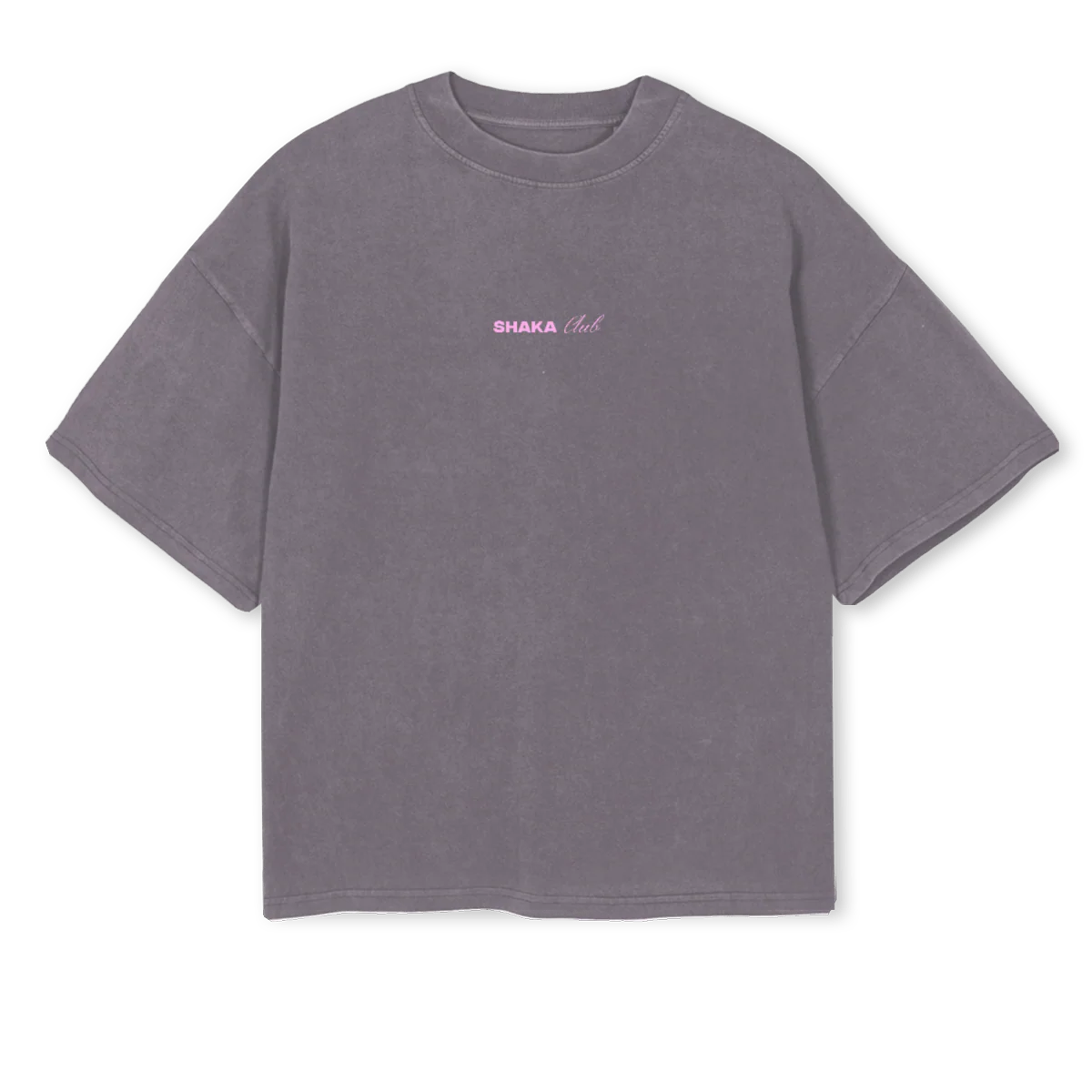 PINKT Pigment Grey Oversized Boxy Tee.
