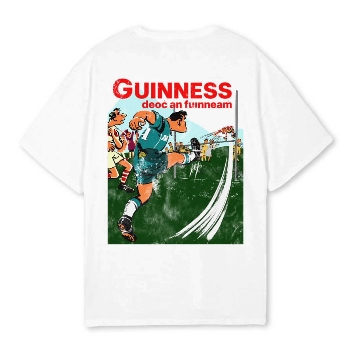 PINTSANDPOINTSWHITE White Oversized Tee. - Image 2