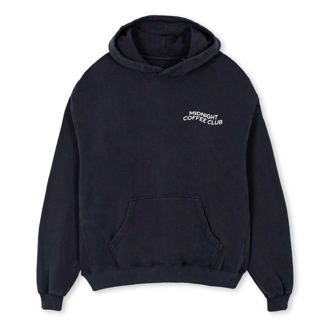 PIXEL MCC DESIGN Vintage Black Oversized Hoodie.