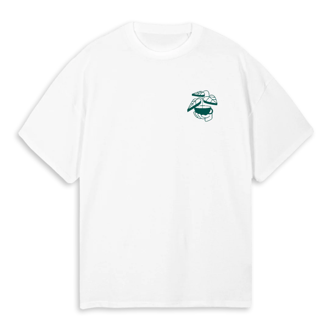 PLANTENOVWHITE White Oversized Tee.