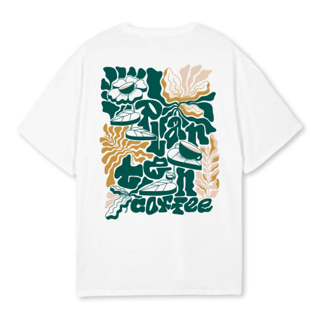 PLANTENOVWHITE White Oversized Tee. - Image 2