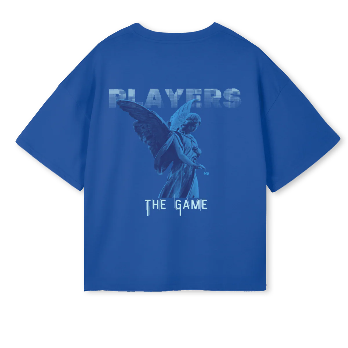 PLAYERSBLUET Cobalt Blue Oversized Boxy Tee. - Image 2
