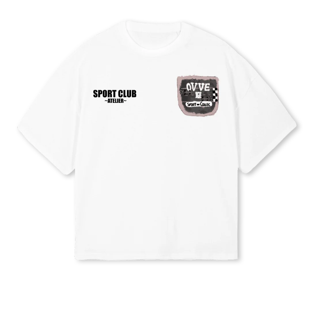 PLEASURES White Oversized Boxy Tee.
