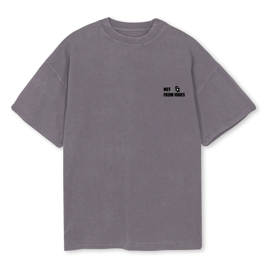 PLUTOPIGMENTGREY Pigment Grey Oversized Tee.