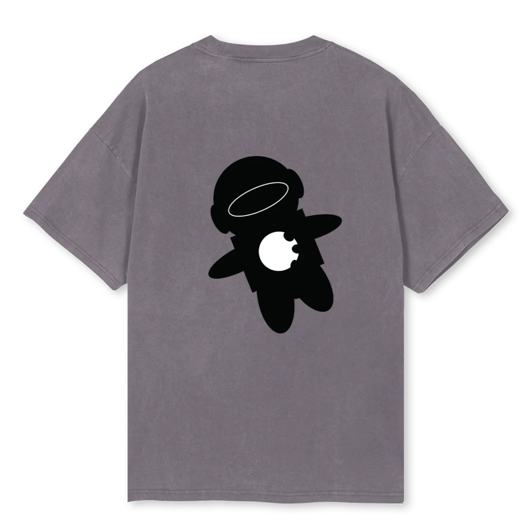 PLUTOPIGMENTGREY Pigment Grey Oversized Tee. - Image 2