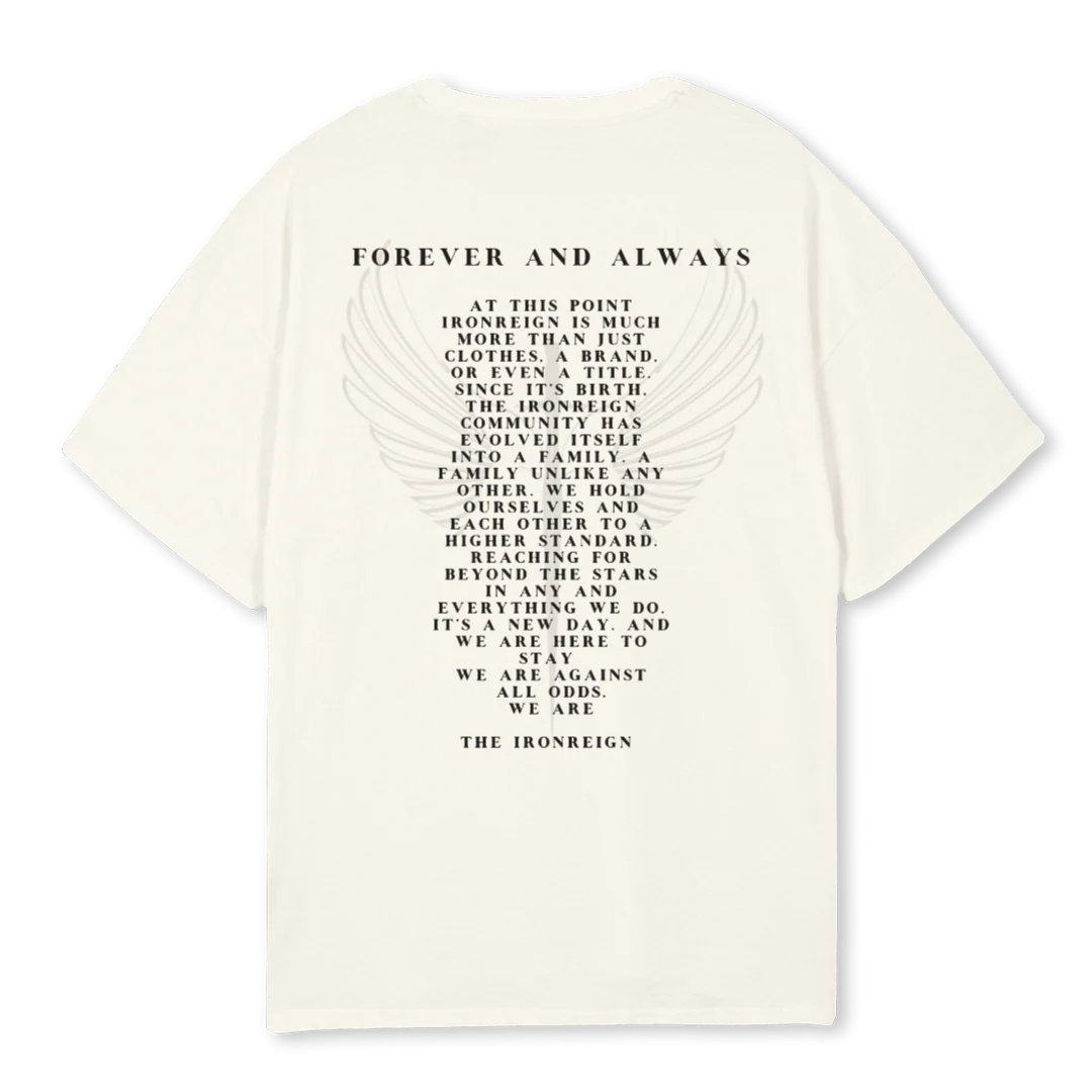 PO CRM Cream Oversized Tee. - Image 2