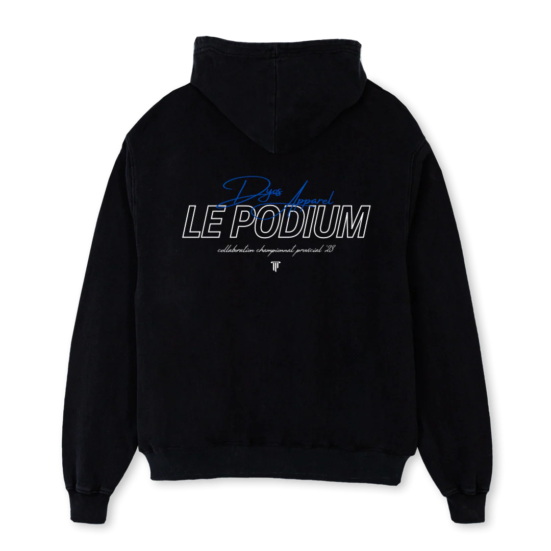 PODIUMXDYOSNOIR Black Oversized Hoodie. - Image 2