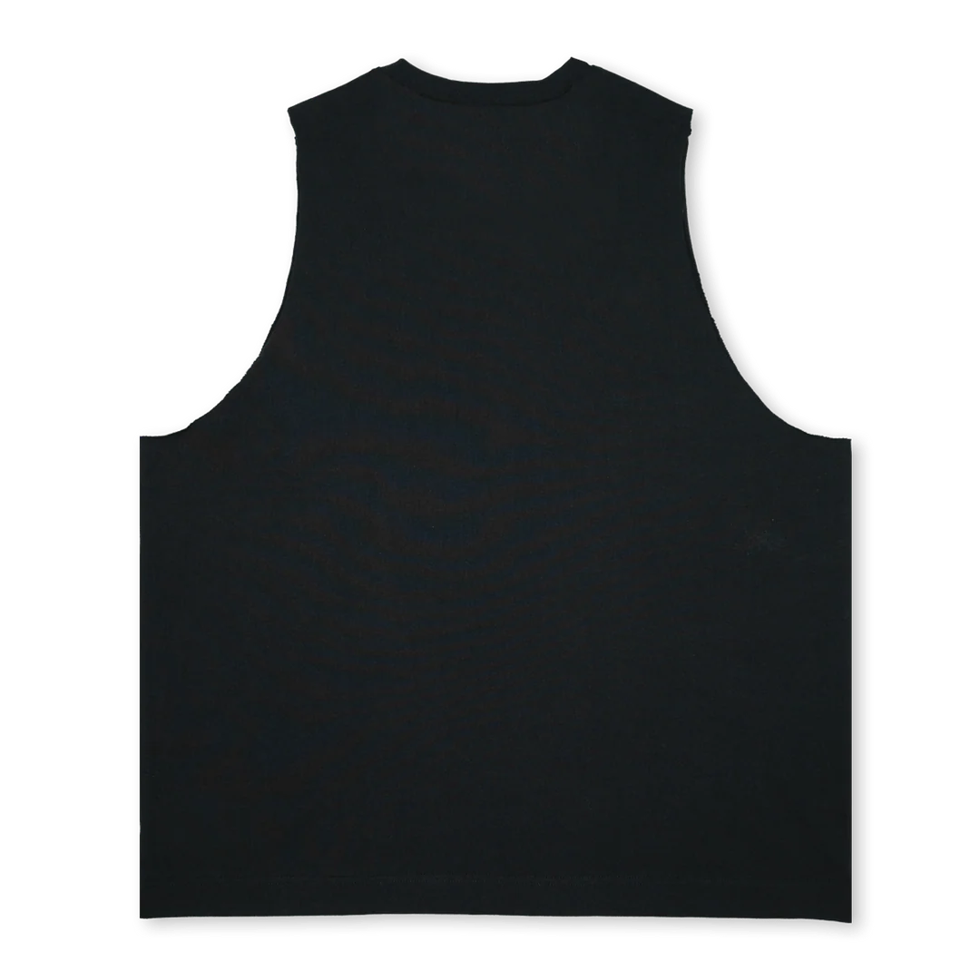 POLAROIDS Deep Black Oversized Vest. - Image 2