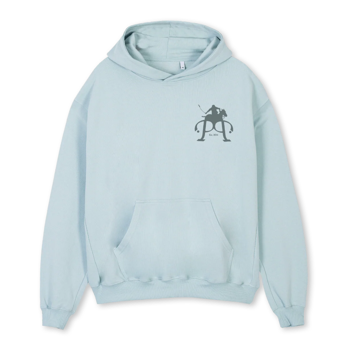 POLO_2  Cold Blue Oversized Hoodie.