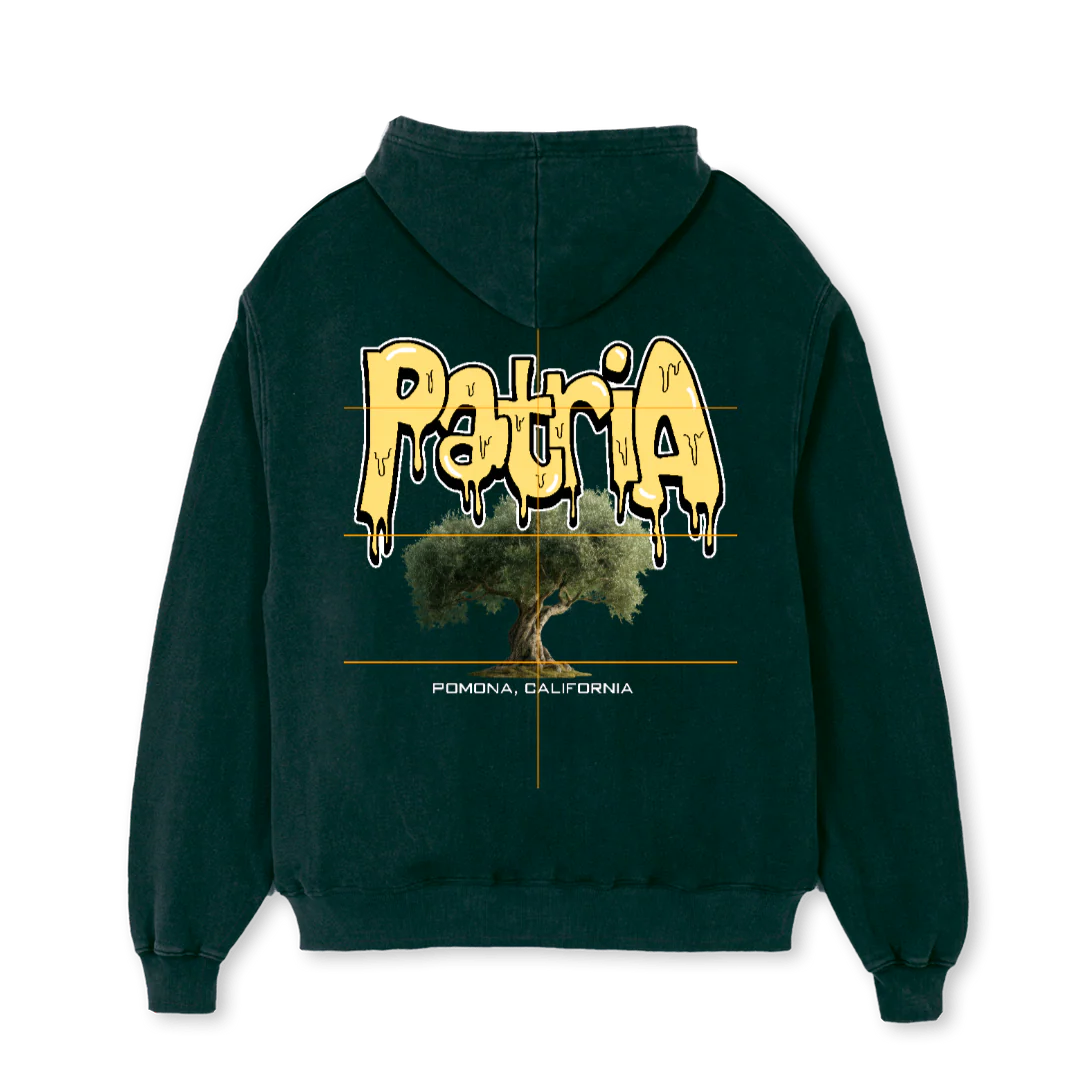 POMONAHOODIEOLIVETRE Wild Green Oversized Hoodie. - Image 2