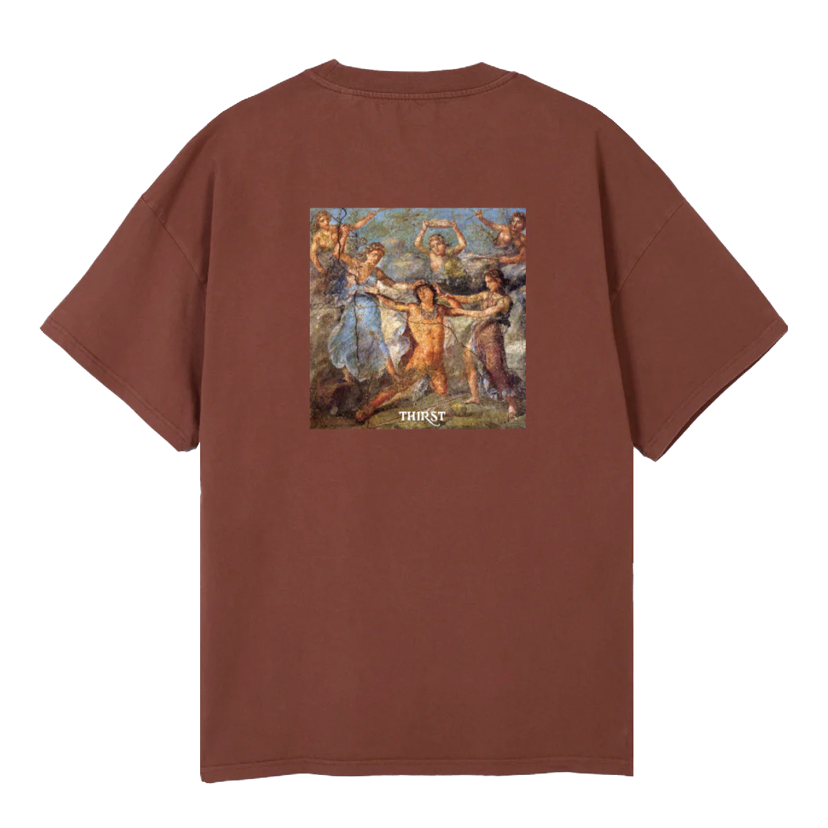 POMPEII BROWN Vintage Brown Oversized Tee. - Image 2
