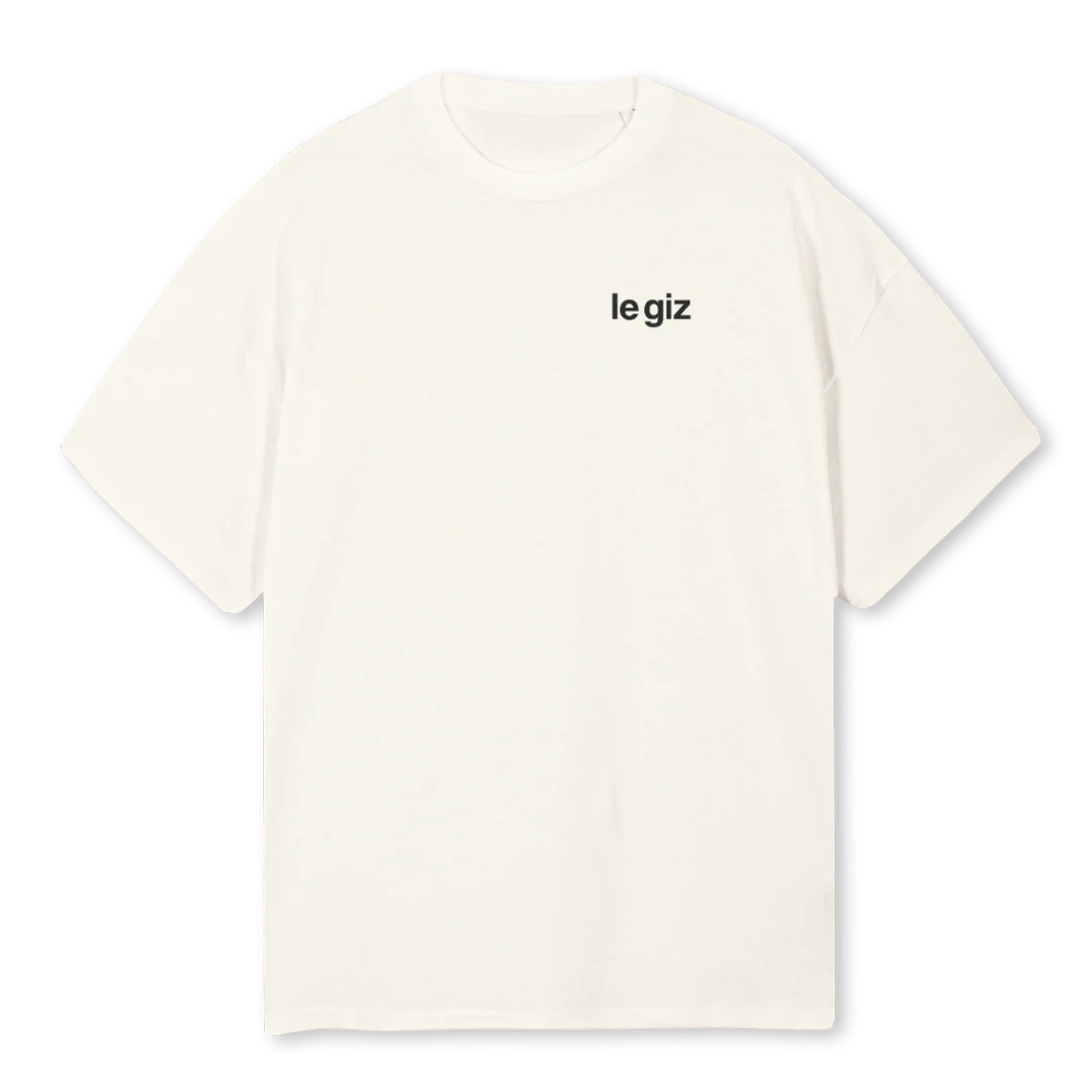 POP Cream Oversized Tee.