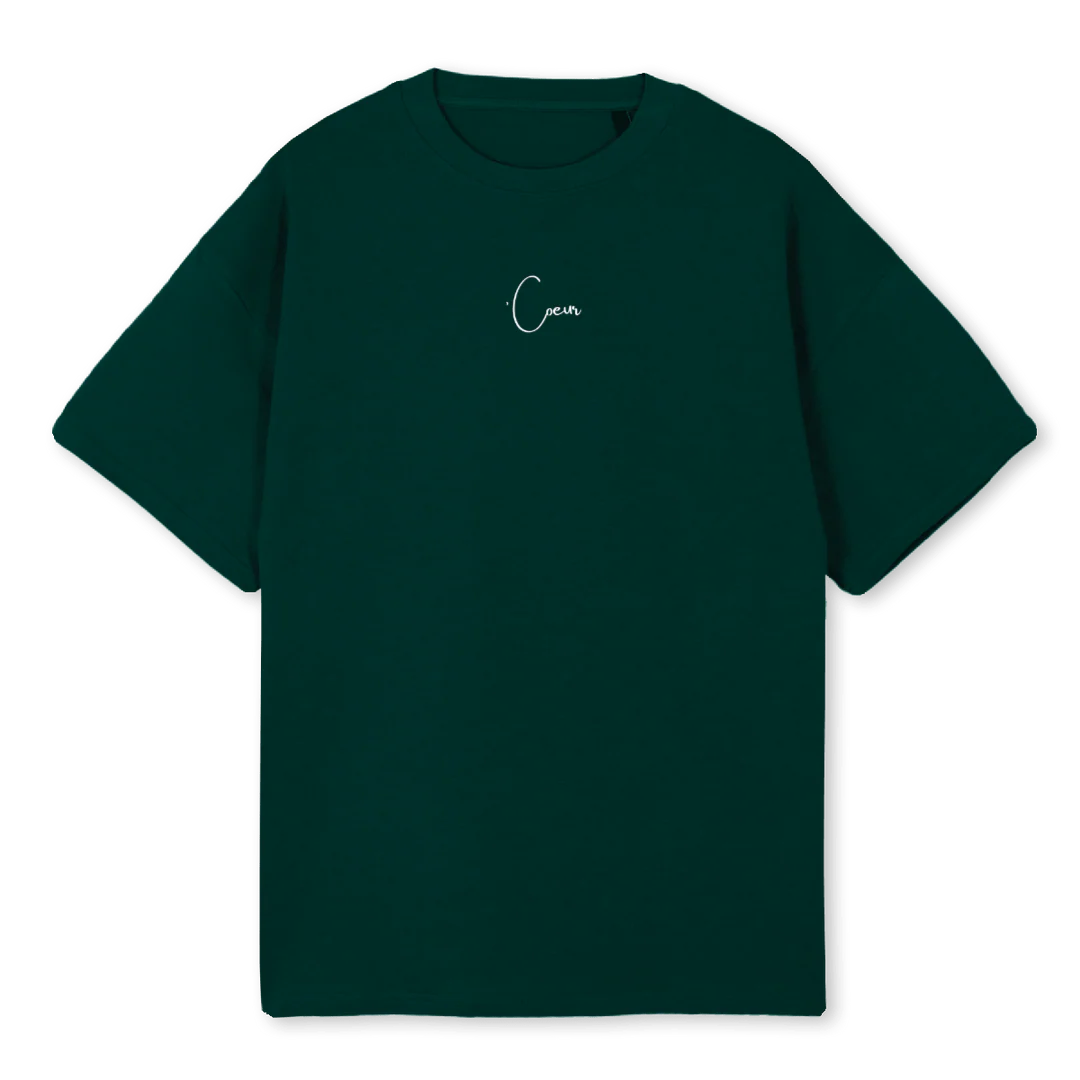 POPCULTVTWO Wild Green Oversized Tee.