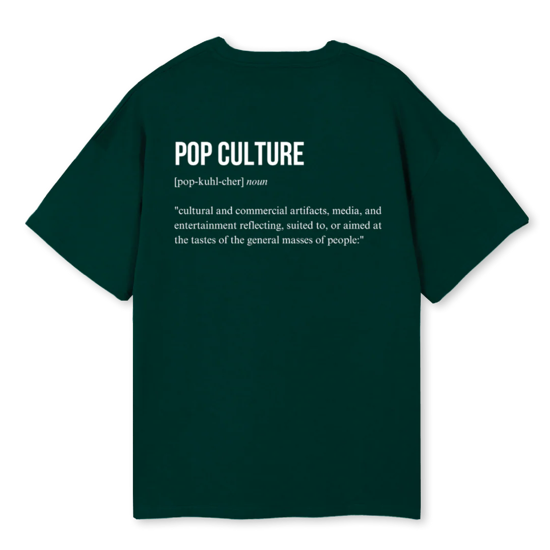 POPCULTVTWO Wild Green Oversized Tee. - Image 2