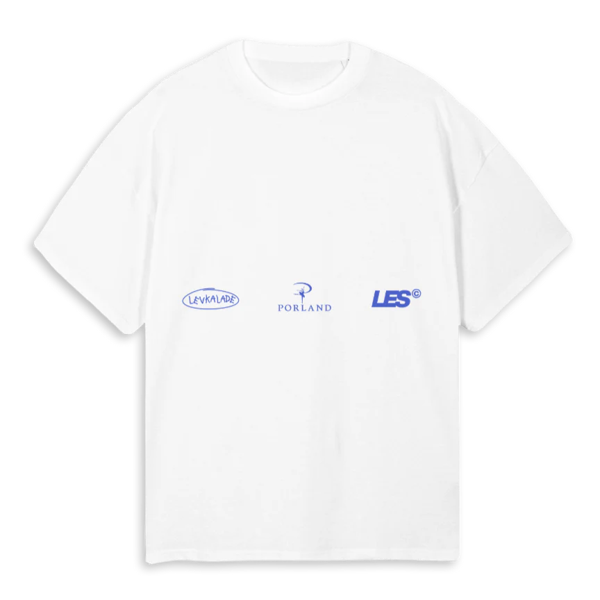 PORLAND PRODUCTS White Oversized Tee.