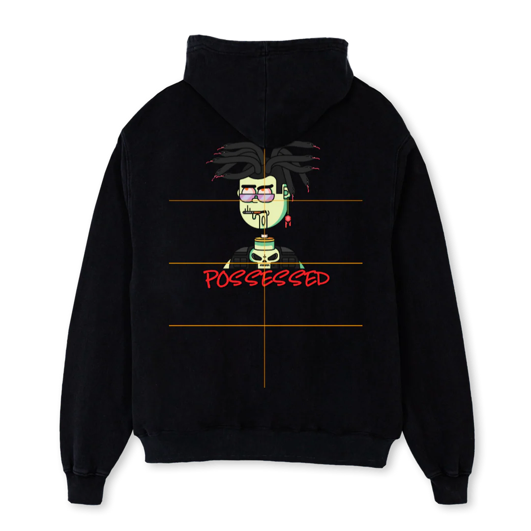 POSSE M H A Black Oversized Hoodie. - Image 2
