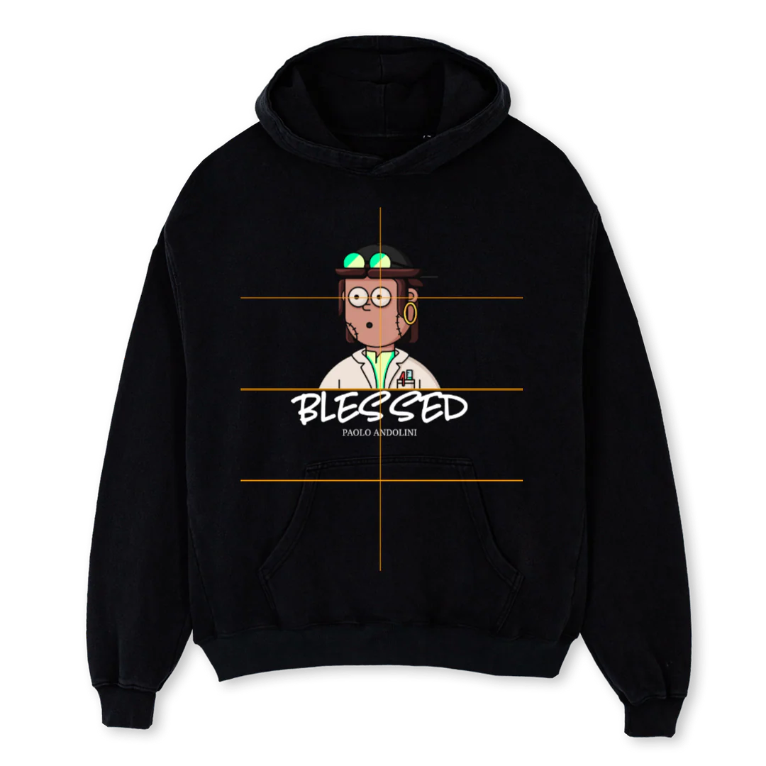 POSSE M H C Black Oversized Hoodie.
