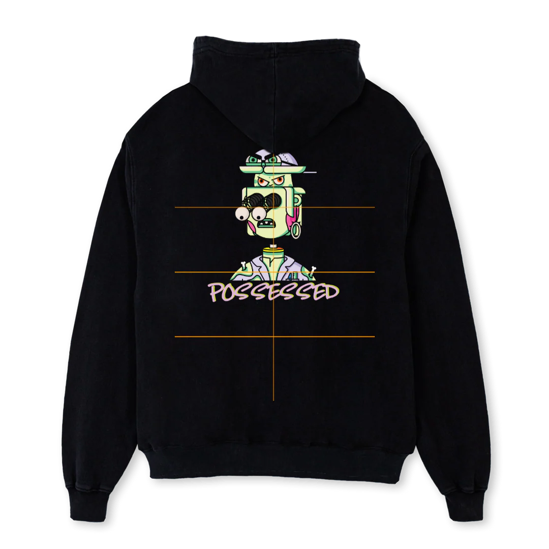 POSSE M H C Black Oversized Hoodie. - Image 2