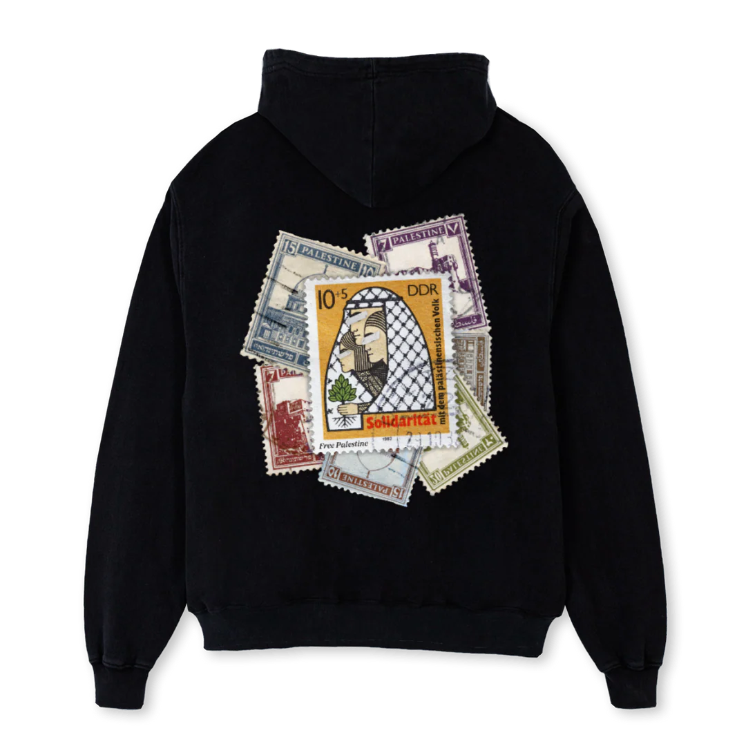 POSTCARDBLACK Black Oversized Hoodie. - Image 2