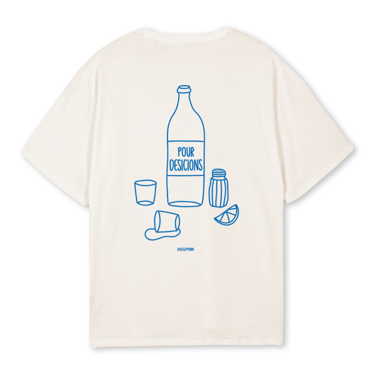 POUR Vintage White Oversized Tee. - Image 2