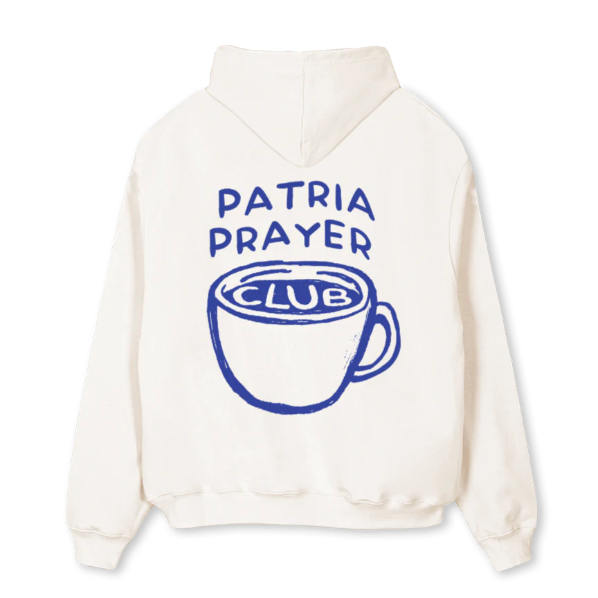 PRAYERCLUBHOODIE Vintage White Oversized Hoodie. - Image 2