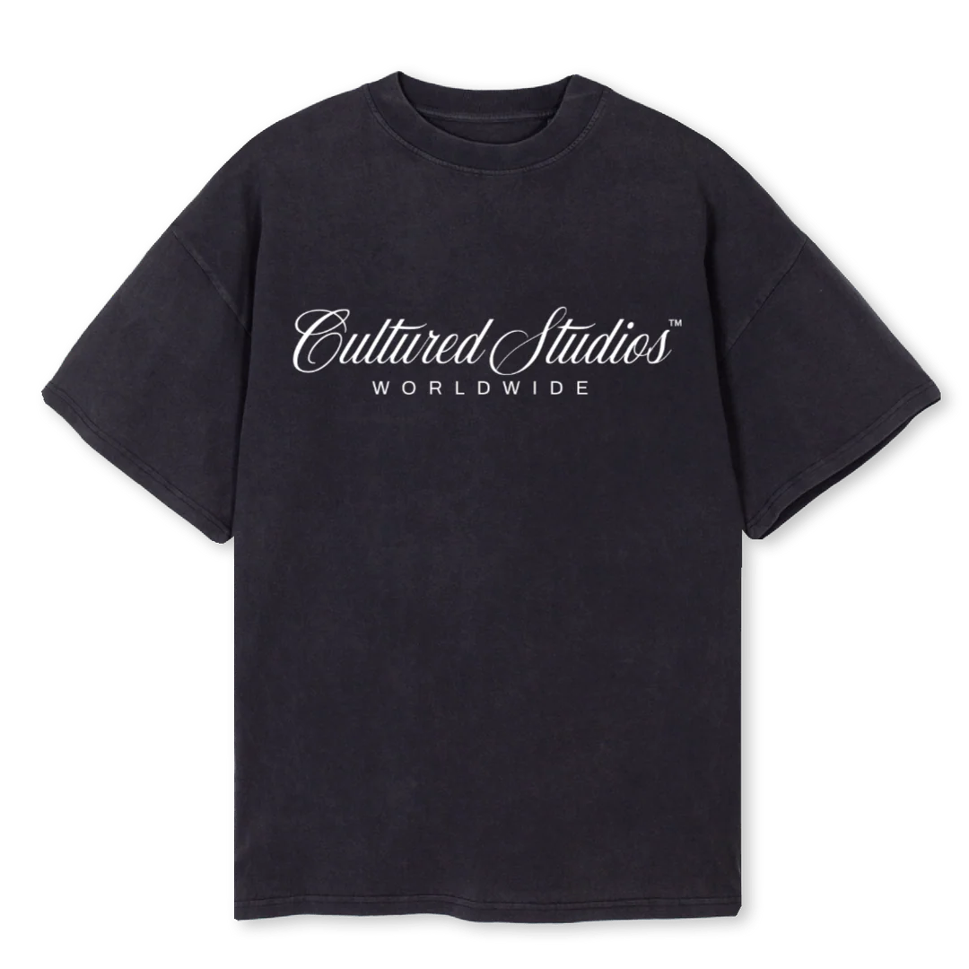 PREMIUMDROPTEE Vintage Black Oversized Tee.