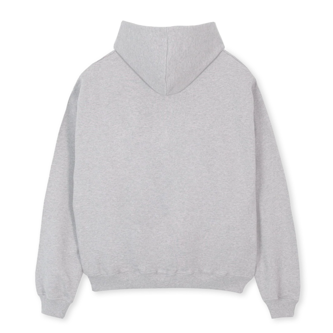 PRIDEHOODIELIGHTGREY Light Grey Marl Oversized Hoodie. - Image 2
